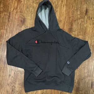 Dark gray L champion hoodie